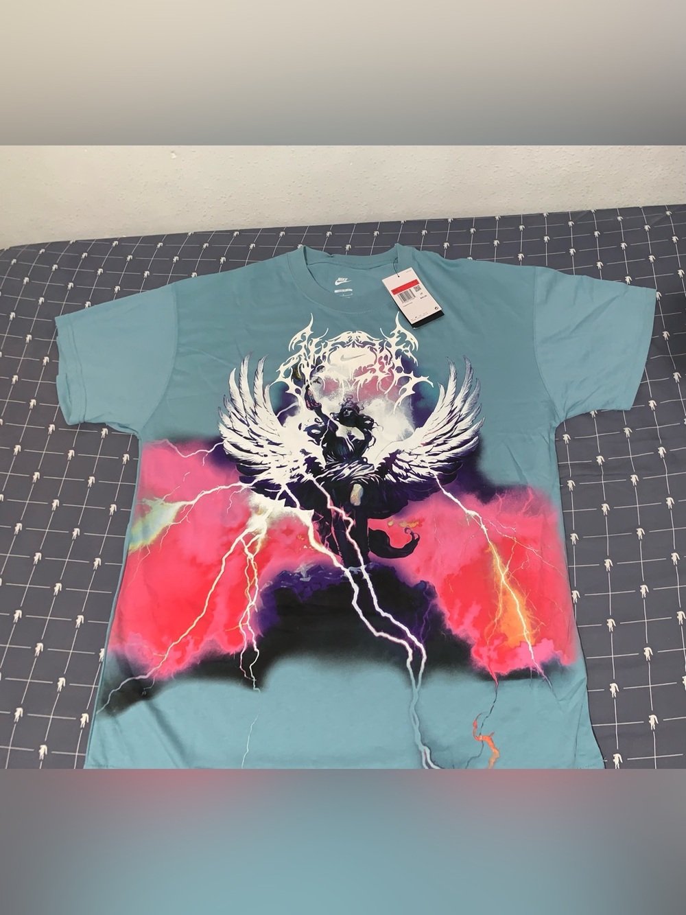Nike Sportswear Max90 "Embrace Victory" Angel T-Shirt HQ2579-464 Size: Large